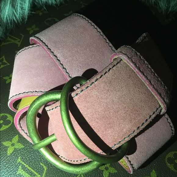 MIU MIU ITALIAN SUEDE BELT main image 5